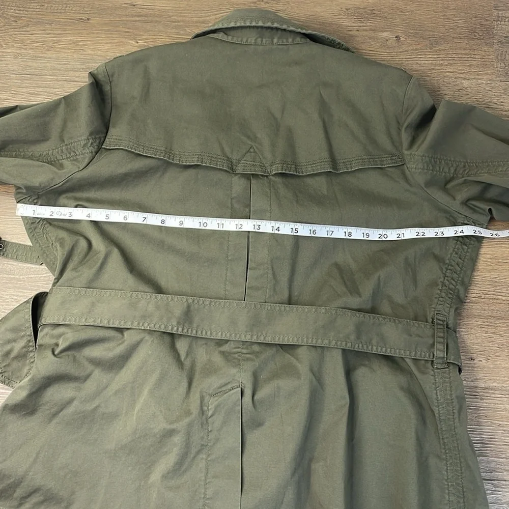 Coldwater Creek Women’s  Army Green Belted Utility Jacket, Size 18 - Picture 14 of 14